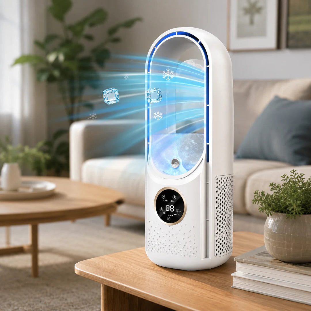 Mini Air cooler – Cordless, Silent & Bladeless