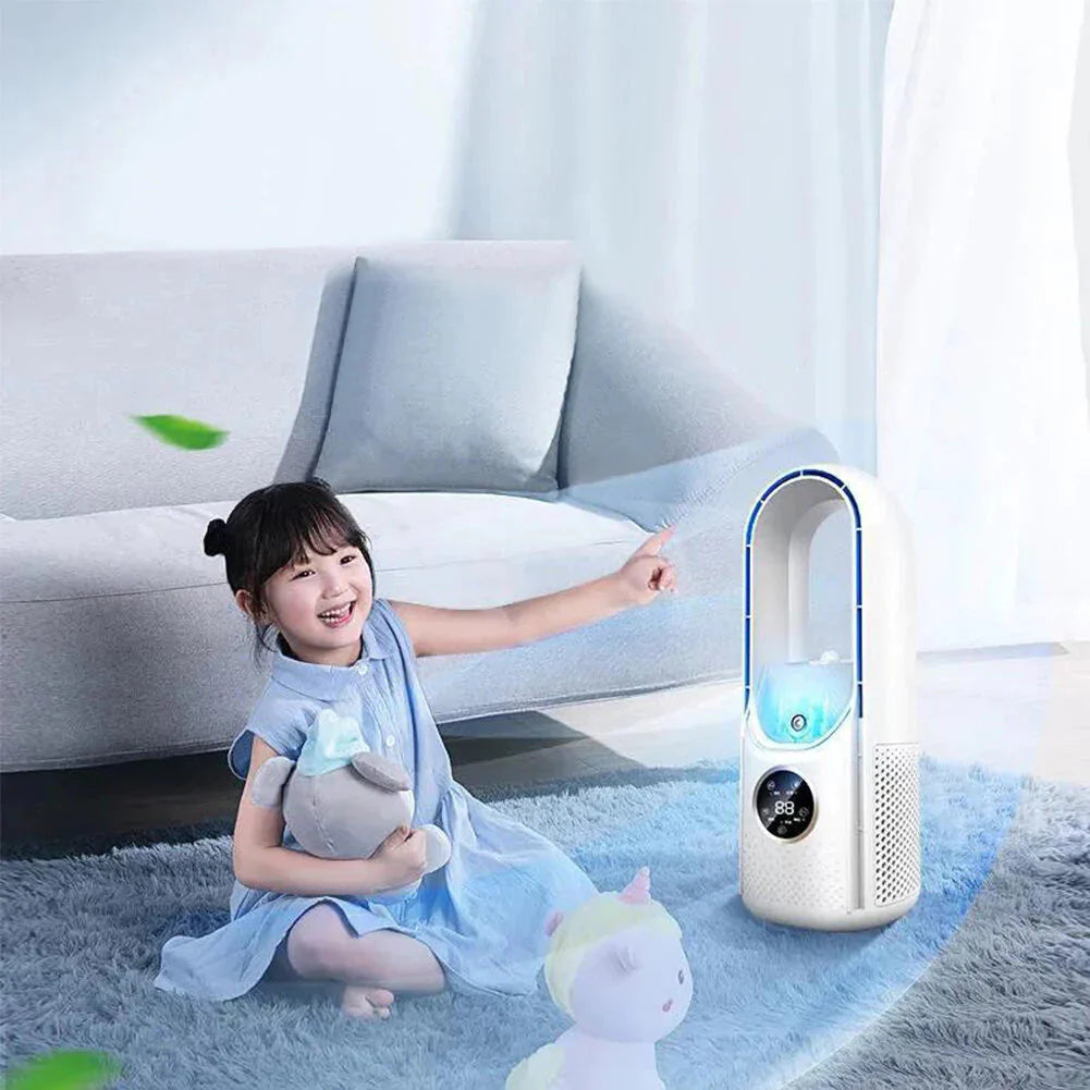 Mini Air cooler – Cordless, Silent & Bladeless