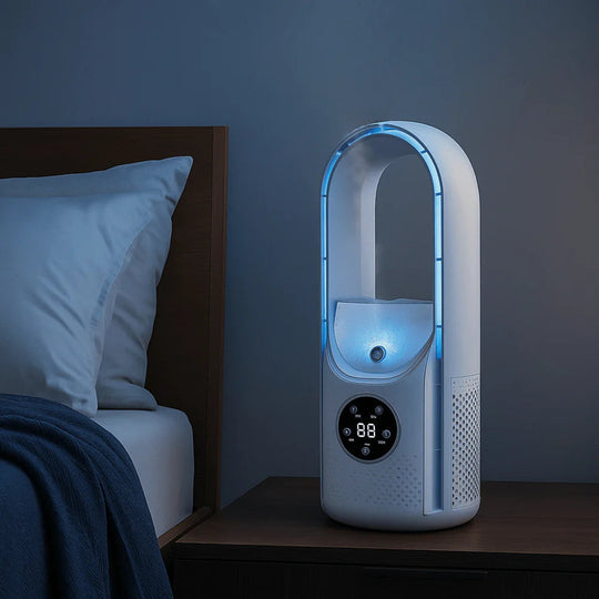 Mini Air cooler – Cordless, Silent & Bladeless