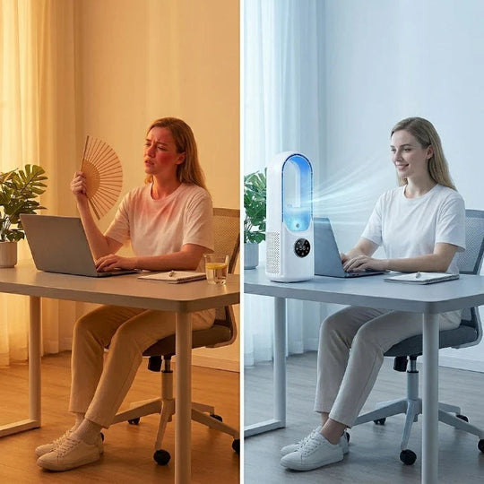 Mini Air cooler – Cordless, Silent & Bladeless