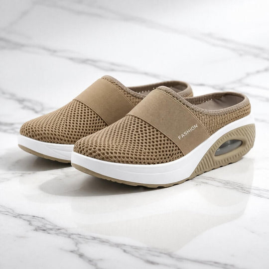 Slip-On Slippers - Wide Fit for Home