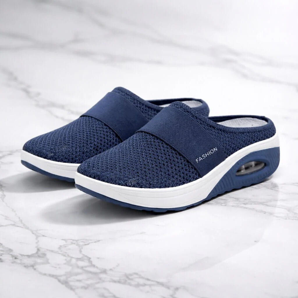 Slip-On Slippers - Wide Fit for Home