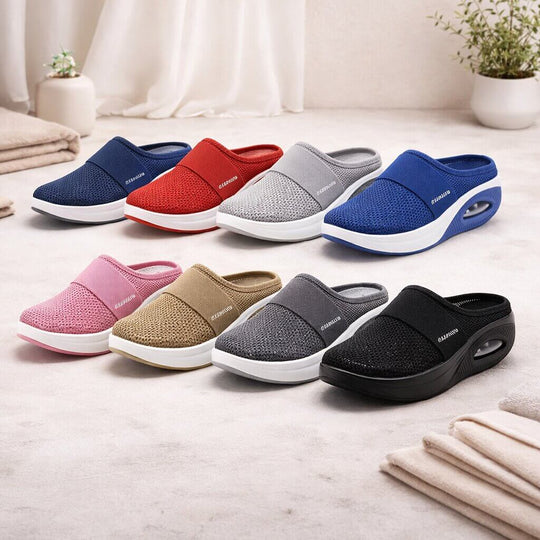 Slip-On Slippers - Wide Fit for Home