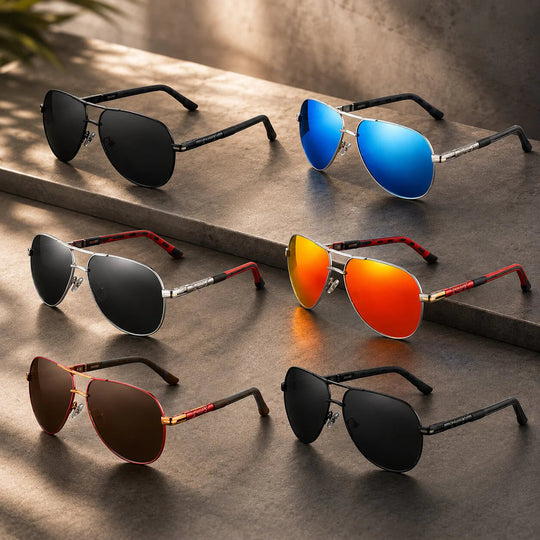 Polarized Aviator Sunglasses for Men – UV400 Anti-Glare