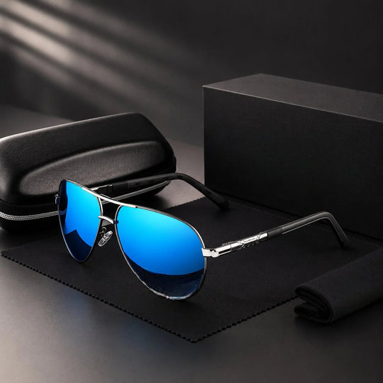 Polarized Aviator Sunglasses for Men – UV400 Anti-Glare