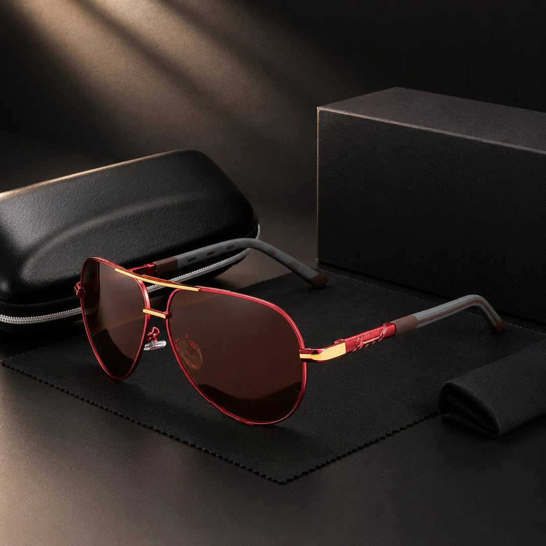 Polarized Aviator Sunglasses for Men – UV400 Anti-Glare