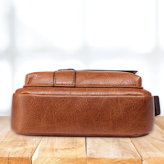 Small Leather Crossbody Bag for Men