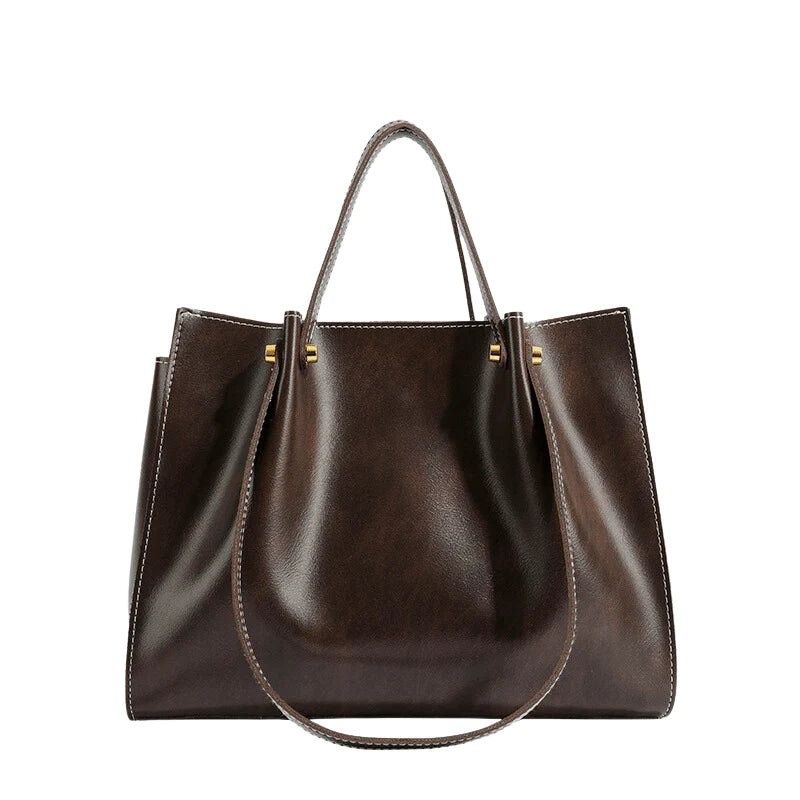 Vegan Leather Shopper Bag – Handmade, Durable & Spacious