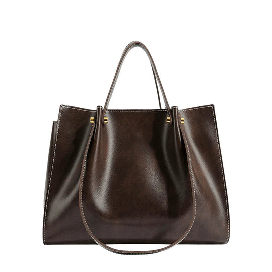 Vegan Leather Shopper Bag – Handmade, Durable & Spacious