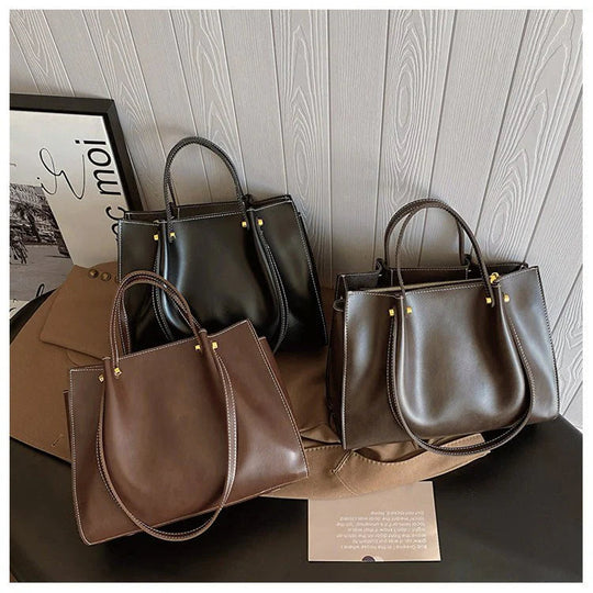 Vegan Leather Shopper Bag – Handmade, Durable & Spacious