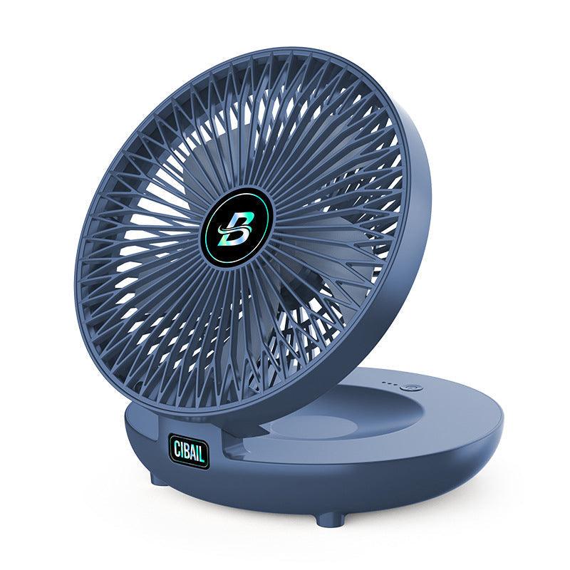 Rechargeable Mini Fan – Table & Wall, Cordless, Quiet