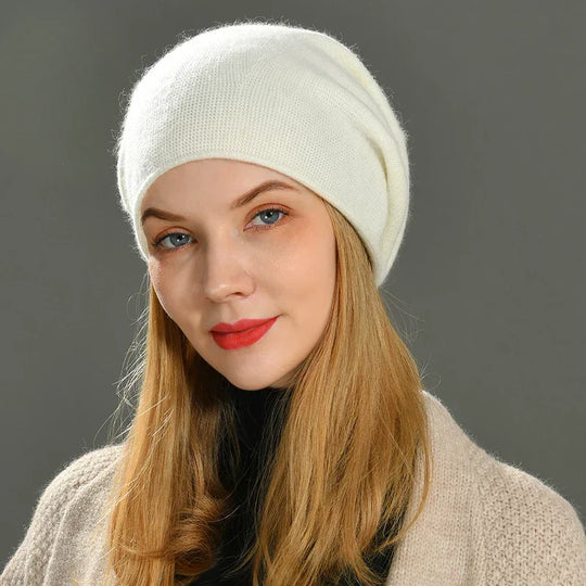 Slouch Beanie - Ribbed Knit Hat with Relaxed Fit