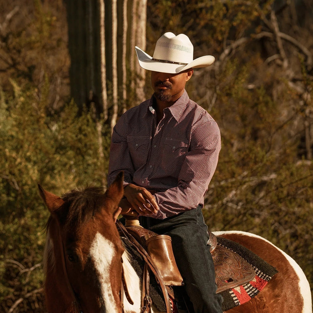 Straw Cowboy Hat – Ventilated with Leather Band