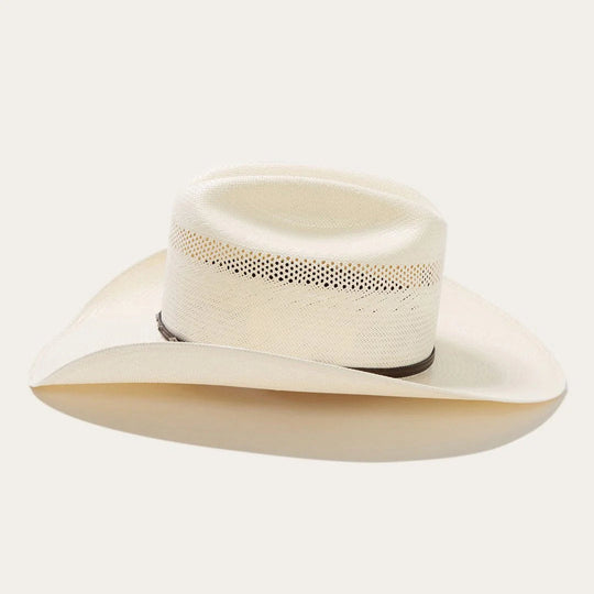 Straw Cowboy Hat – Ventilated with Leather Band