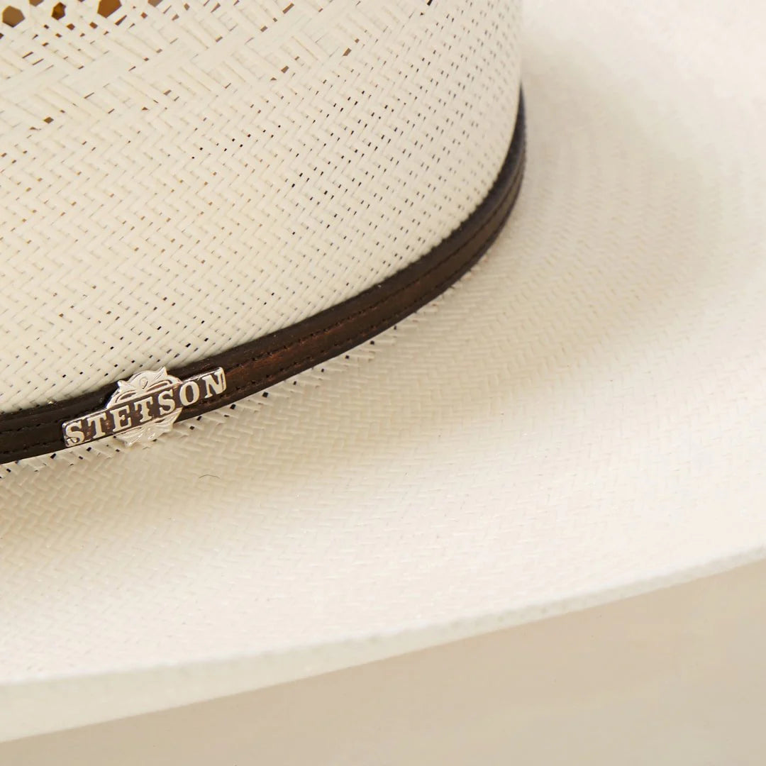 Straw Cowboy Hat – Ventilated with Leather Band