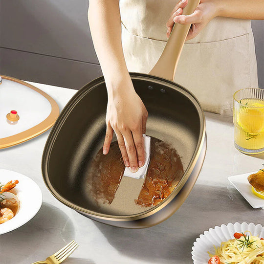 Titanium Non-Stick Frying Pan - 30cm with Glass Lid