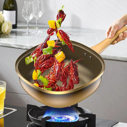 Titanium Non-Stick Frying Pan - 30cm with Glass Lid