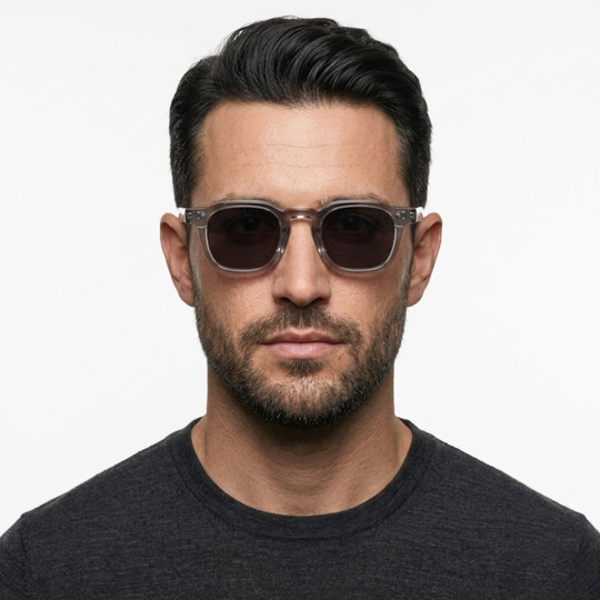 Square UV400 Sunglasses - Men's Retro Design