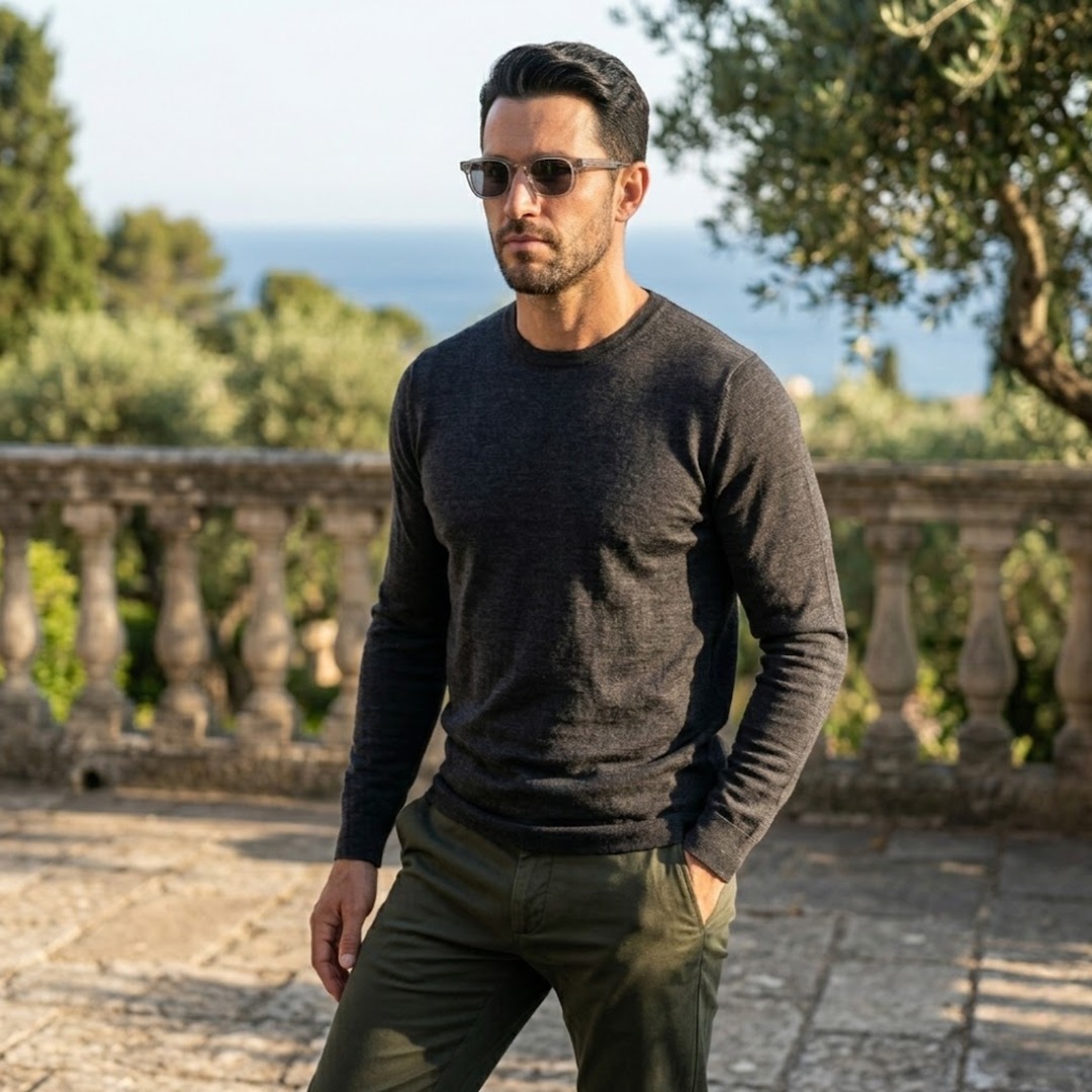 Square UV400 Sunglasses - Men's Retro Design