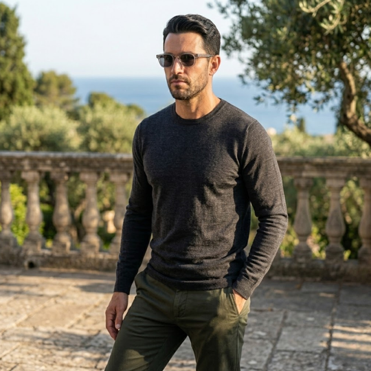 Square UV400 Sunglasses - Men's Retro Design
