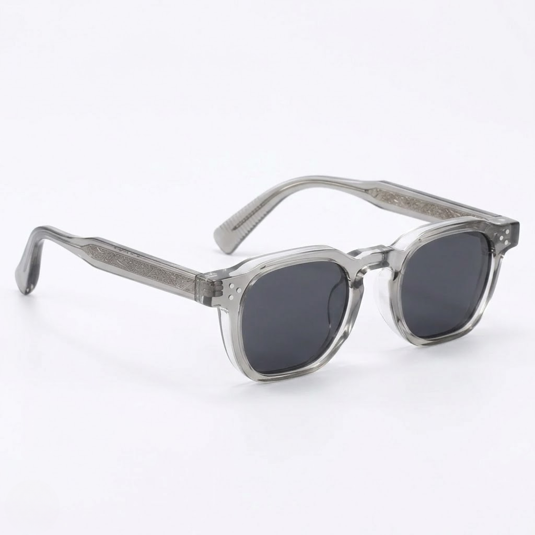 Square UV400 Sunglasses - Men's Retro Design