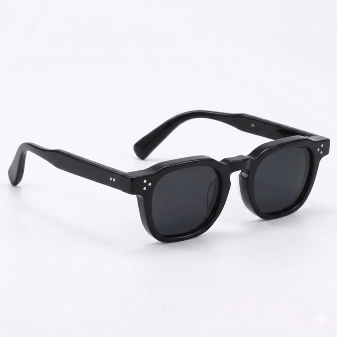 Square UV400 Sunglasses - Men's Retro Design