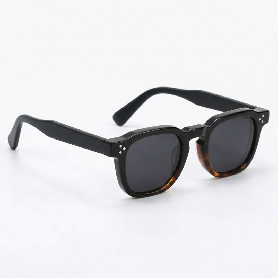 Square UV400 Sunglasses - Men's Retro Design