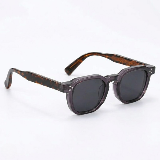 Square UV400 Sunglasses - Men's Retro Design