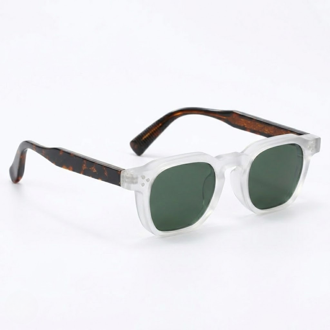 Square UV400 Sunglasses - Men's Retro Design