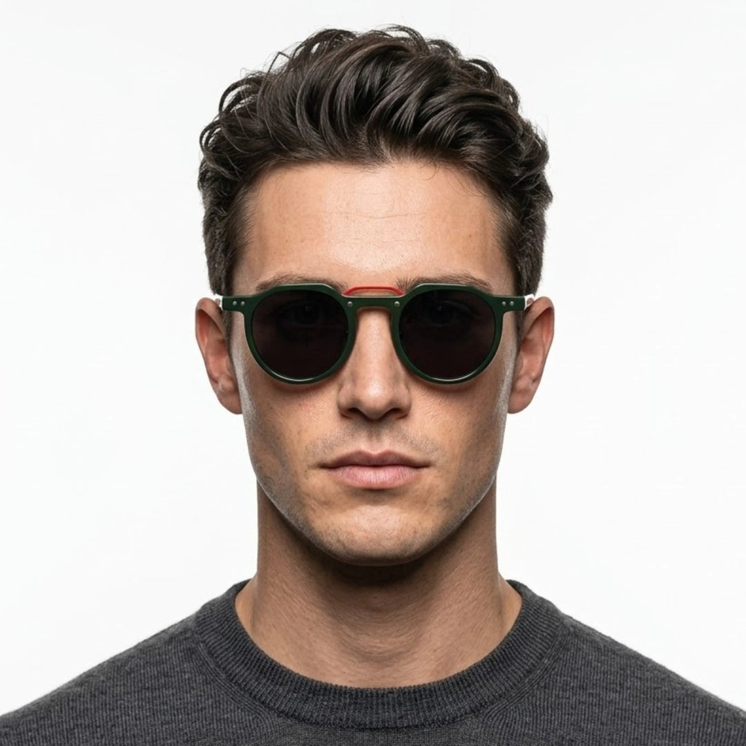 Vintage Round Unisex Sunglasses - UV400 Polycarbonate