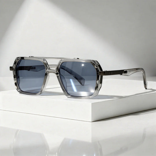 Square Aviator Sunglasses with UV400 Protection