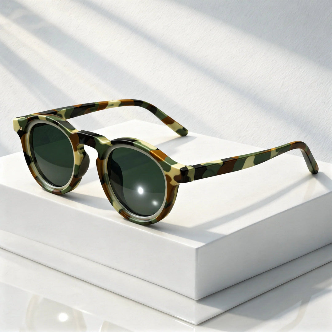 Round Sunglasses – Retro Style with UV400 Protection