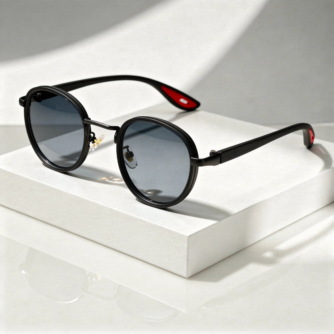 Round Vintage Sunglasses with UV400 Protection