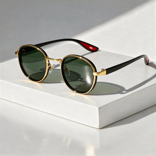 Round Vintage Sunglasses with UV400 Protection