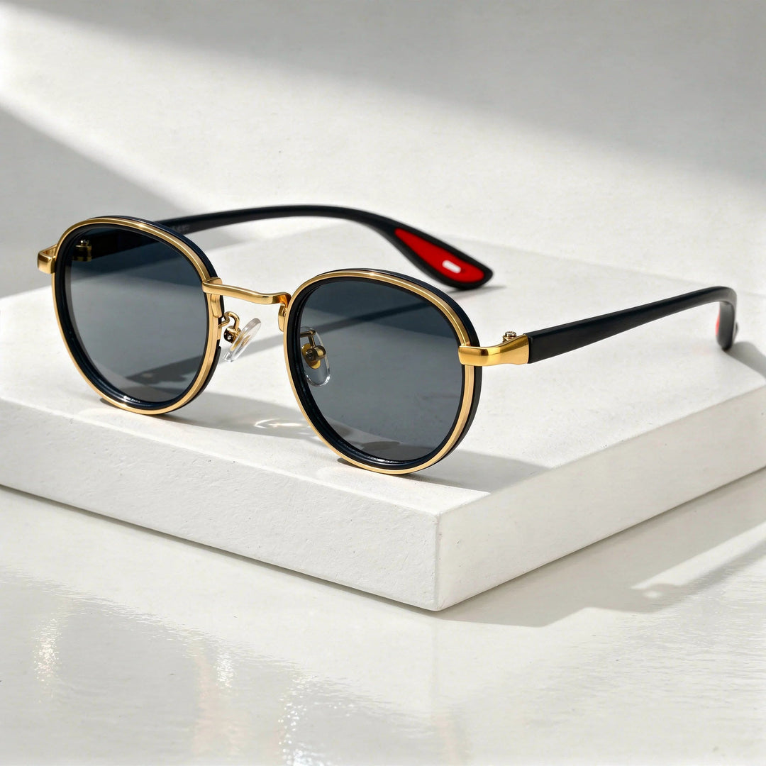 Round Vintage Sunglasses with UV400 Protection