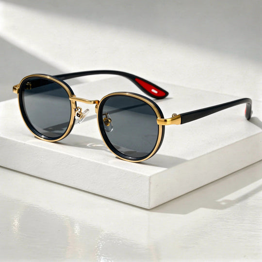 Round Vintage Sunglasses with UV400 Protection