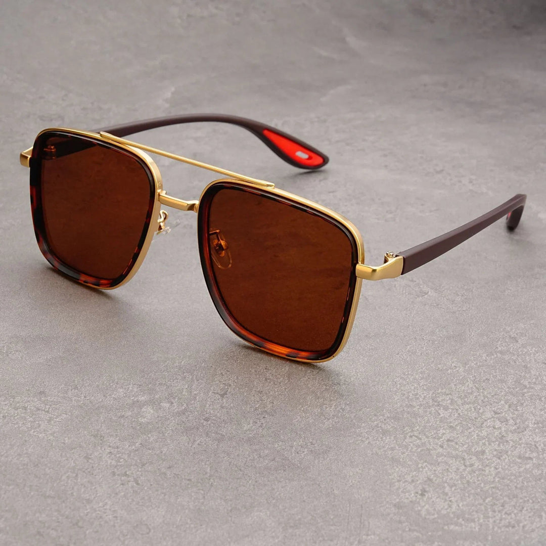 Square Vintage Sunglasses with UV400 Protection