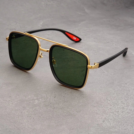 Square Vintage Sunglasses with UV400 Protection
