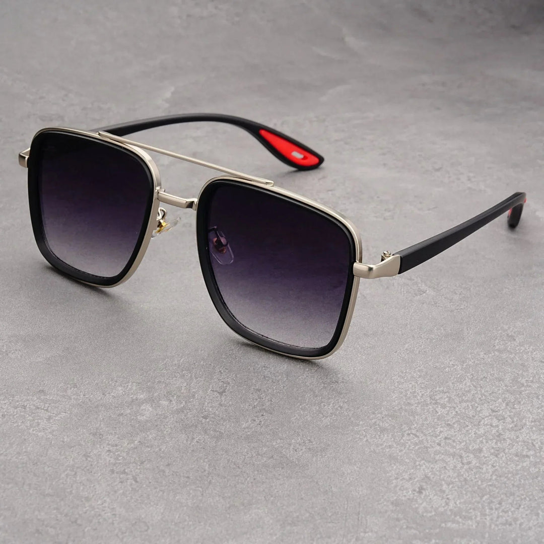 Square Vintage Sunglasses with UV400 Protection