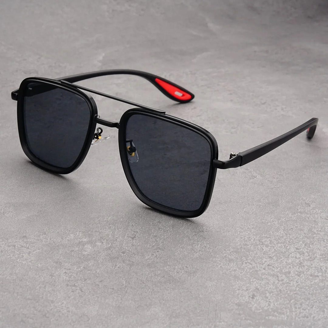 Square Vintage Sunglasses with UV400 Protection
