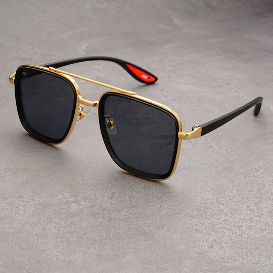 Square Vintage Sunglasses with UV400 Protection