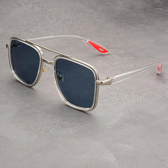 Square Vintage Sunglasses with UV400 Protection
