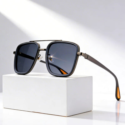 Square Vintage Sunglasses with UV400 Protection