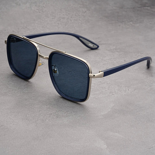 Square Vintage Sunglasses with UV400 Protection
