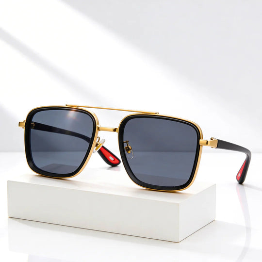 Square Vintage Sunglasses with UV400 Protection